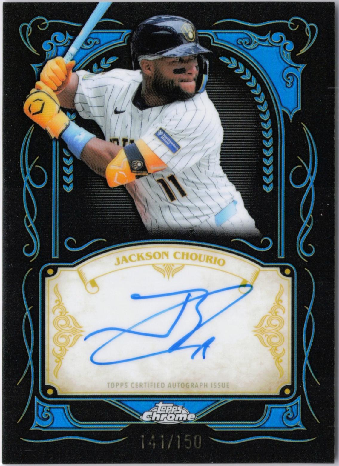 Jackson Chourio #IS-JC 2026 Topps Chrome Baseball Ink Strokes