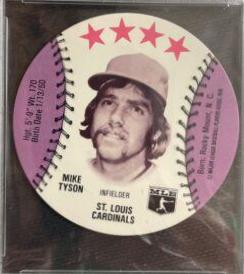 Mike Tyson Baseball Cards 1976 Buckmans Discs