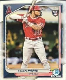 Kyren Paris #64 Baseball Cards 2024 Bowman Chrome