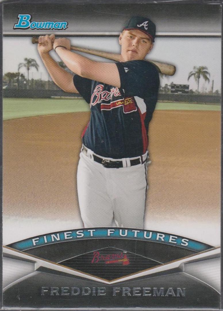 Freddie Freeman #FF10 Baseball Cards 2011 Bowman Finest Futures