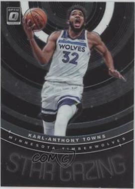 Karl Anthony Towns #2 Basketball Cards 2019 Panini Donruss Optic Star Gazing