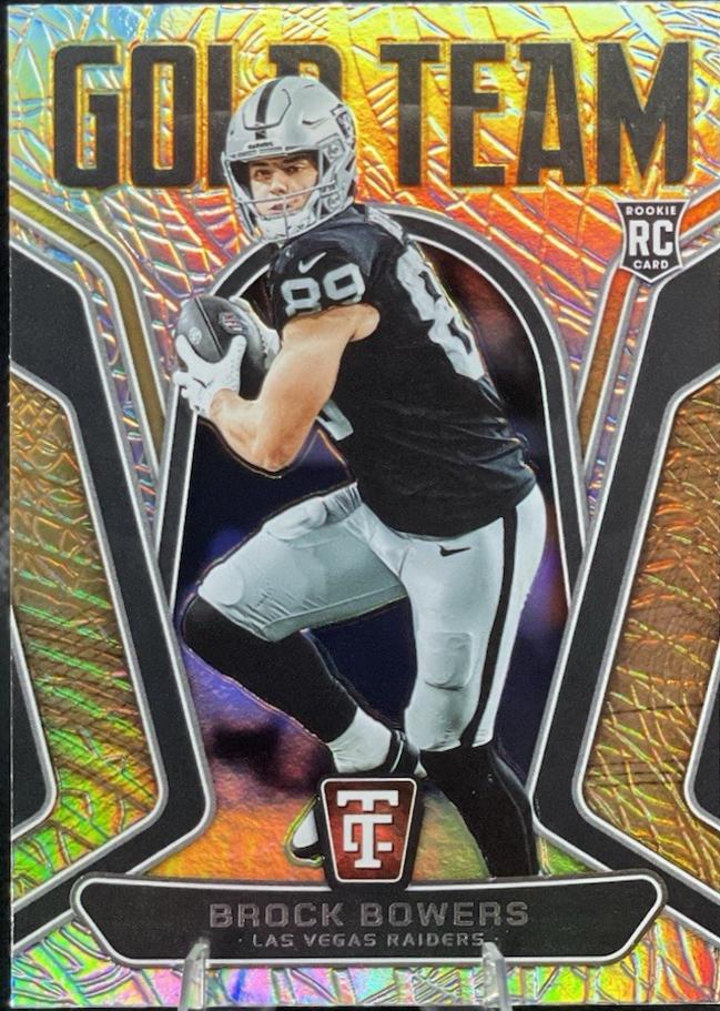 2024 Panini Totally Certified Gold Team Brock Bowers #19 card