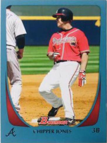 Chipper Jones #17 Baseball Cards 2011 Bowman