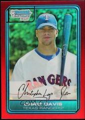 Chris Davis [Red Refractor] #DP29 Baseball Cards 2006 Bowman Chrome Draft Picks Prices