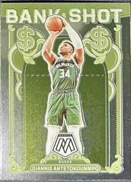 Giannis Antetokounmpo #3 Basketball Cards 2023 Panini Mosaic Bank Shot
