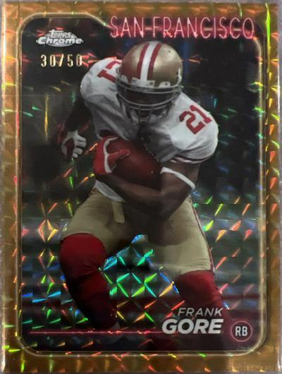 Frank Gore [Gold Refractor] #179 Cover Art