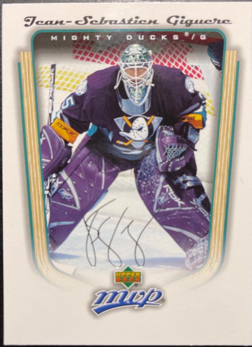Jean-Sebastian Giguere #6 Hockey Cards 2005 Upper Deck MVP