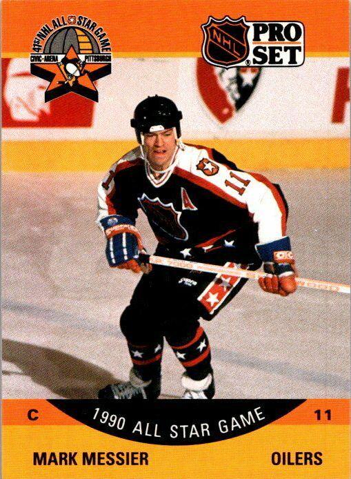 Mark Messier #349 Hockey Cards 1990 Pro Set