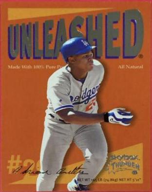 Adrian Beltre #2 of 15 Baseball Cards 1999 Skybox Thunder Unleashed