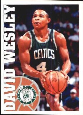 David Wesley #9 Basketball Cards 1995 Panini Stickers