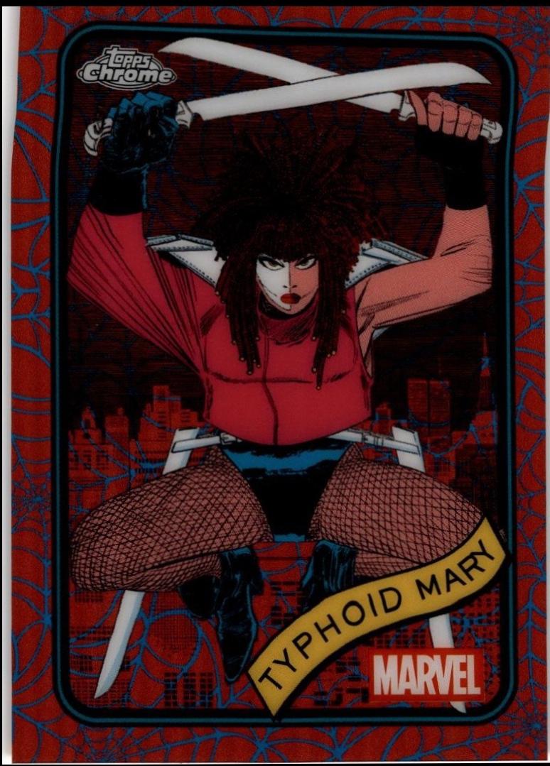 Typhoid Mary Blue & Red Spider Web Refractor