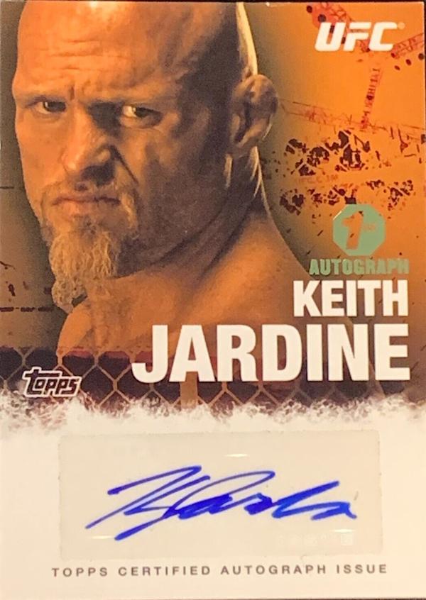 Keith Jardine #FA-KJ Ufc Cards 2010 Topps UFC Autographs