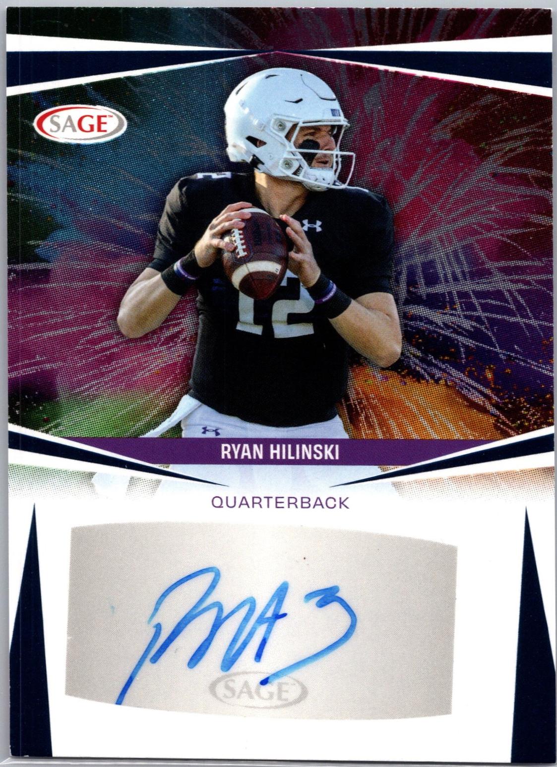 Ryan Hilinski #A-RH3 2025 Sage Hit Autograph Football