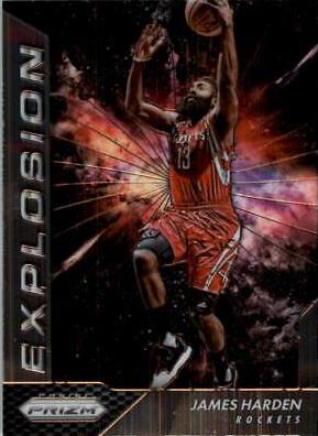 James Harden #4 Basketball Cards 2016 Panini Prizm Explosion