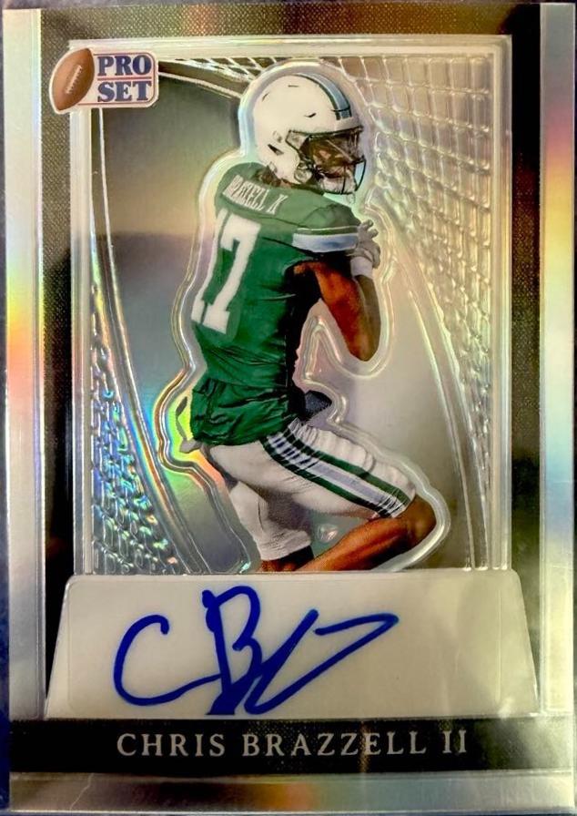 Chris Brazzell II #PA-CB2 2024 Pro Set Metal Autograph Football