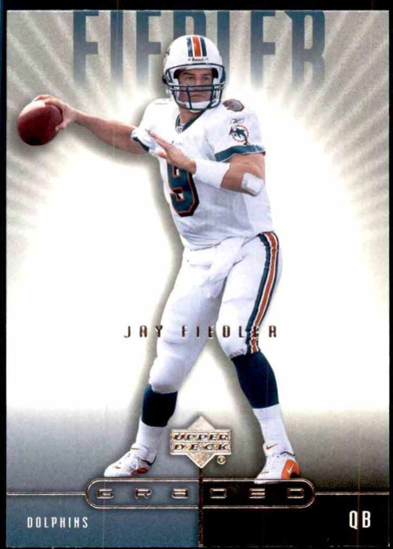 Jay Fiedler #47 Football Cards 2002 Upper Deck Graded