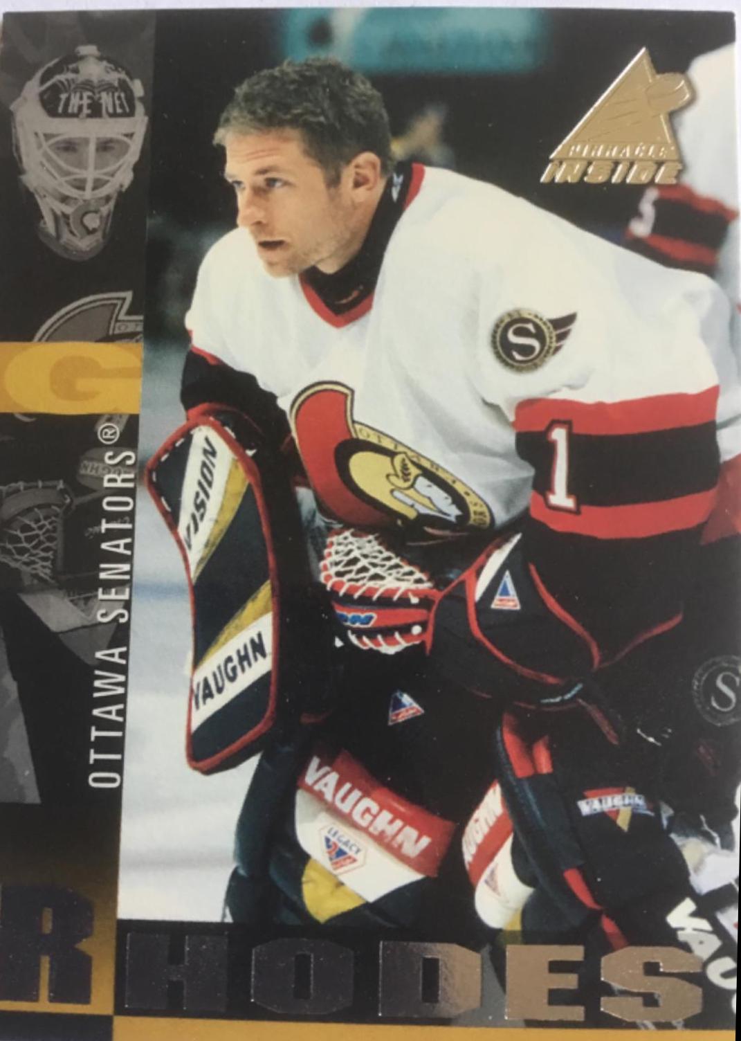 Damian Rhodes #65 Hockey Cards 1997 Pinnacle Inside