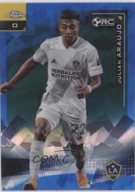 Julian Araujo #154 2021 Topps Chrome MLS Sapphire