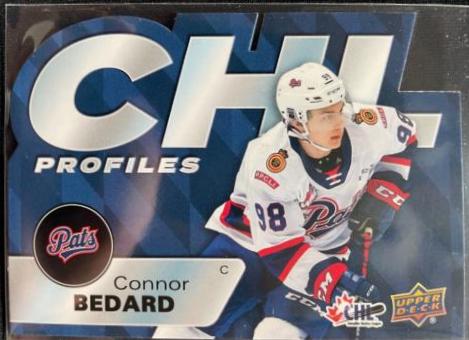 Connor Bedard #PR-6 Hockey Cards 2021 Upper Deck CHL Profiles