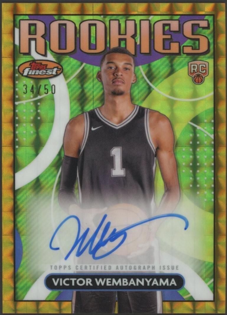 Victor Wembanyama [Gold Geometric Refractor] #RFA-VW