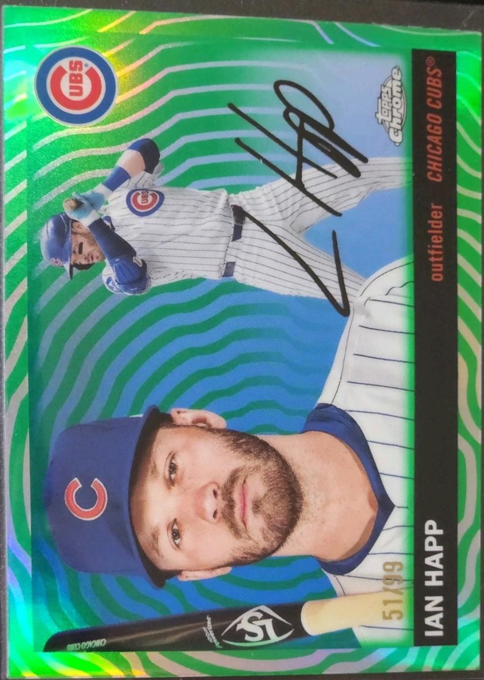 2025 Ian Happ [Green Vibrations Refractor] #80