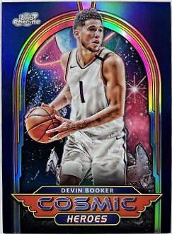Devin Booker #CH-12 Basketball Cards 2023 Topps Cosmic Chrome Heroes