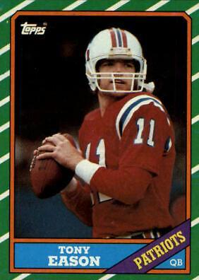 Tony Eason #30 Football Cards 1986 Topps
