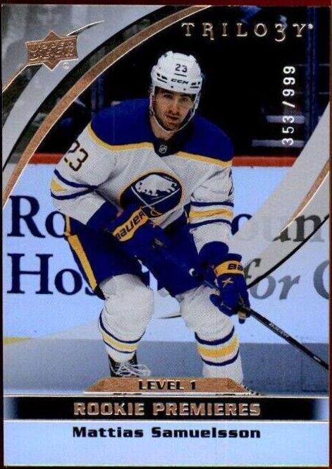 Mattias Samuelsson #23 Hockey Cards 2021 Upper Deck Trilogy