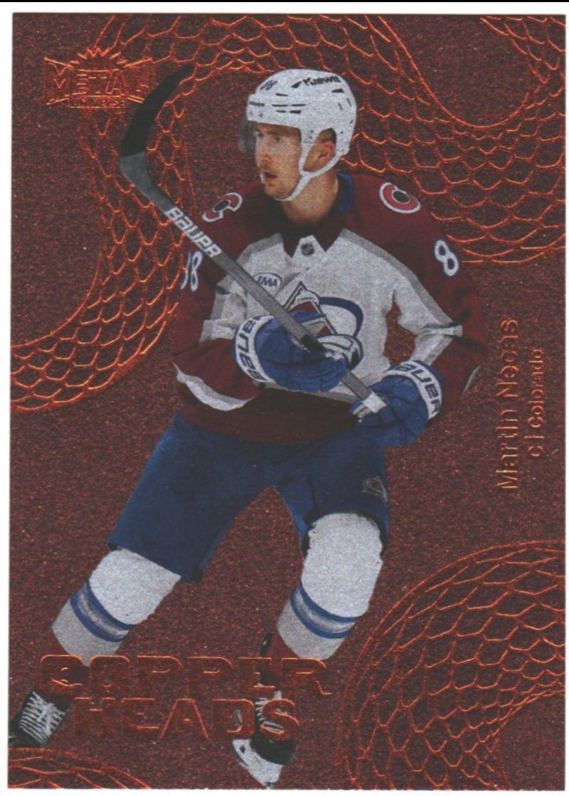 Martin Necas #9 2025 Skybox Metal Universe Copperheads Hockey