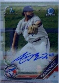 Alek Manoah #CDA-AM Baseball Cards 2019 Bowman Draft Chrome Picks Autograph
