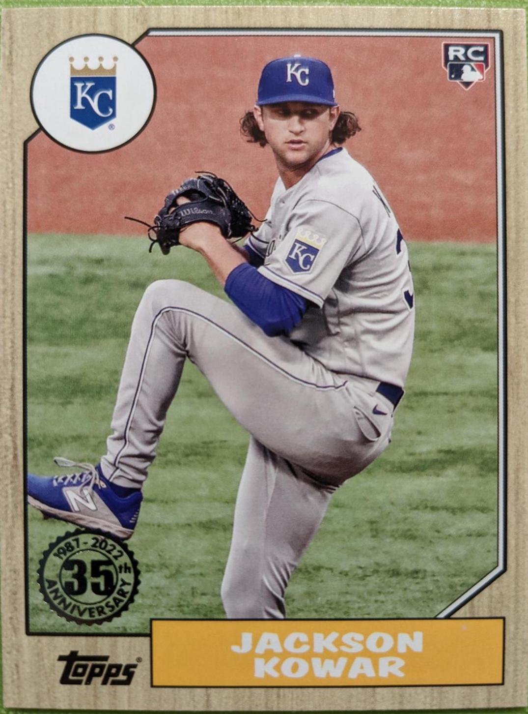 Jackson Kowar #T87-28 Baseball Cards 2022 Topps 1987