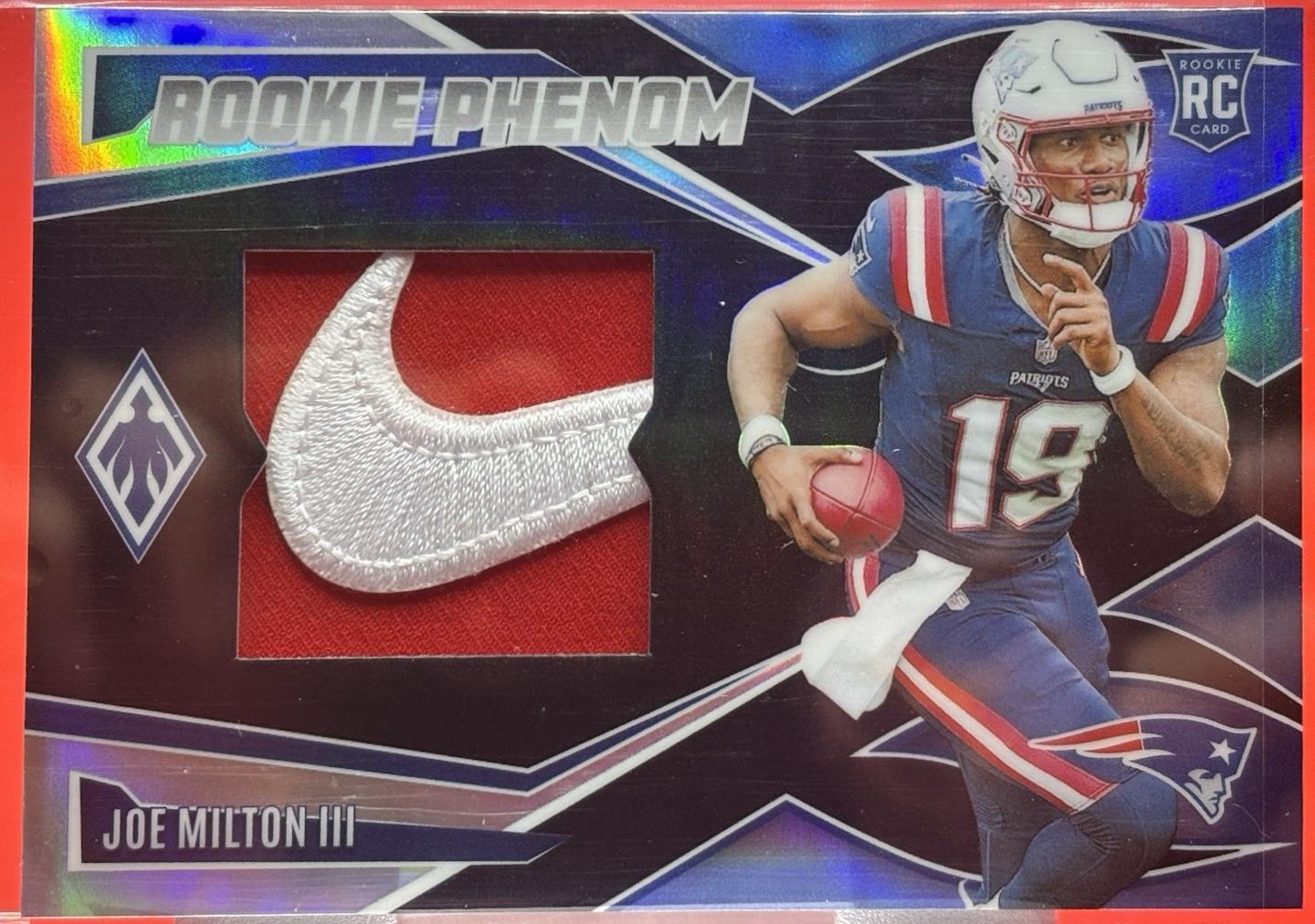 Joe Milton III #RPJ-JMN Football Cards 2024 Panini Phoenix Rookie Phenom Jersey