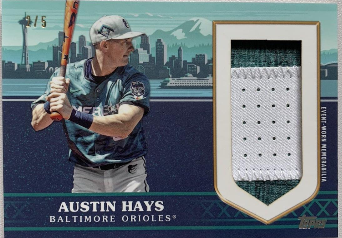 Austin Hays #ASJP-HAY Baseball Cards 2023 Topps Update All Star Jumbo Patch