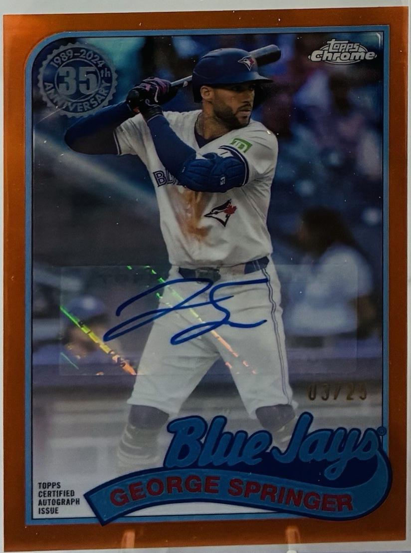 George Springer [Orange Refractor] #89CA-GS