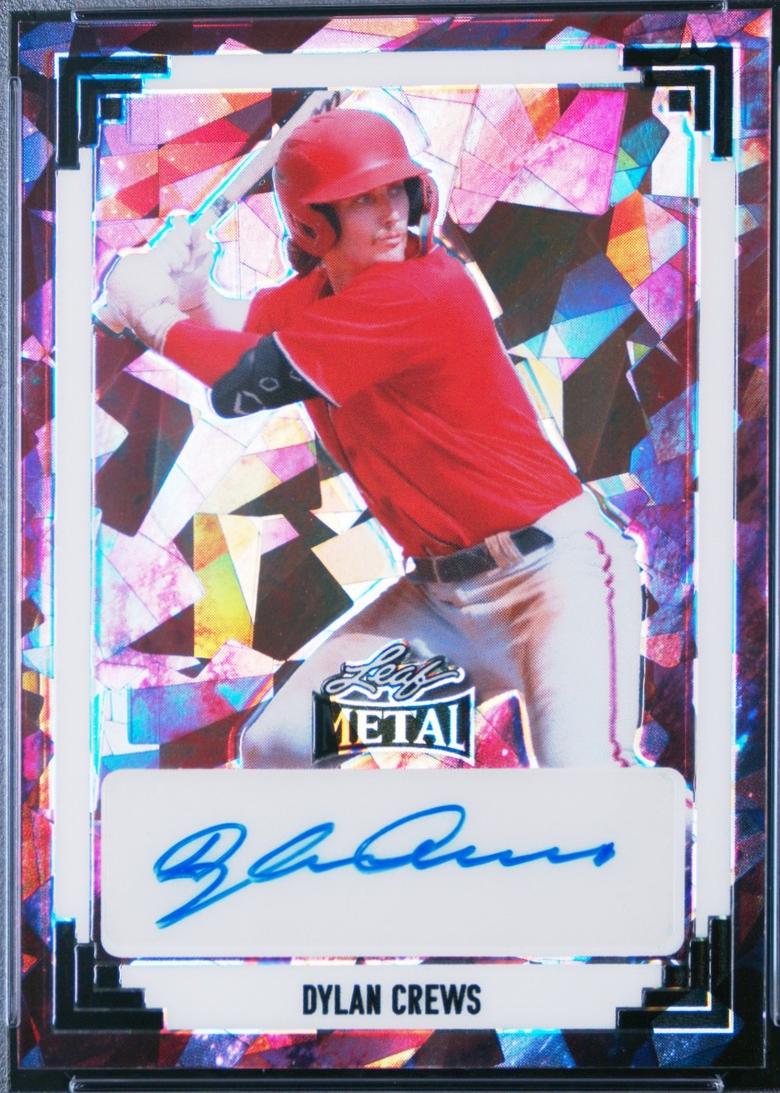 Dylan Crews #91A-DC2 2024 Leaf Metal 1991 Autograph Baseball