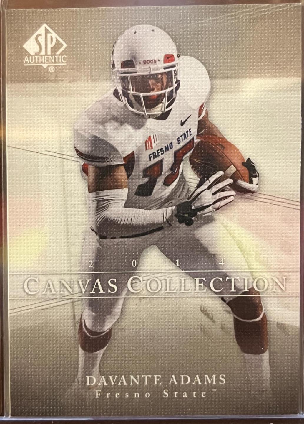 Davante Adams #C-7 Football Cards 2014 SP Authentic Canvas Collection