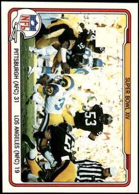Super Bowl XIV #70 1982 Fleer Team Action Football
