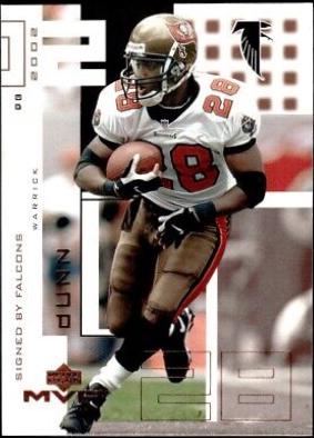 Warrick Dunn #14 Football Cards 2002 Upper Deck MVP
