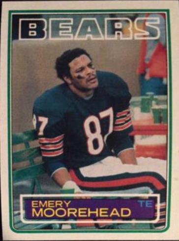 Emery Moorehead #34 Football Cards 1983 Topps