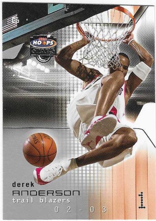Derek Anderson #150 2002-03 Hoops Stars Basketball