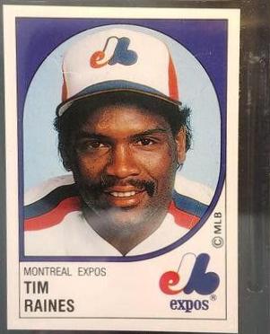 Tim Raines #330 Baseball Cards 1988 Panini Stickers