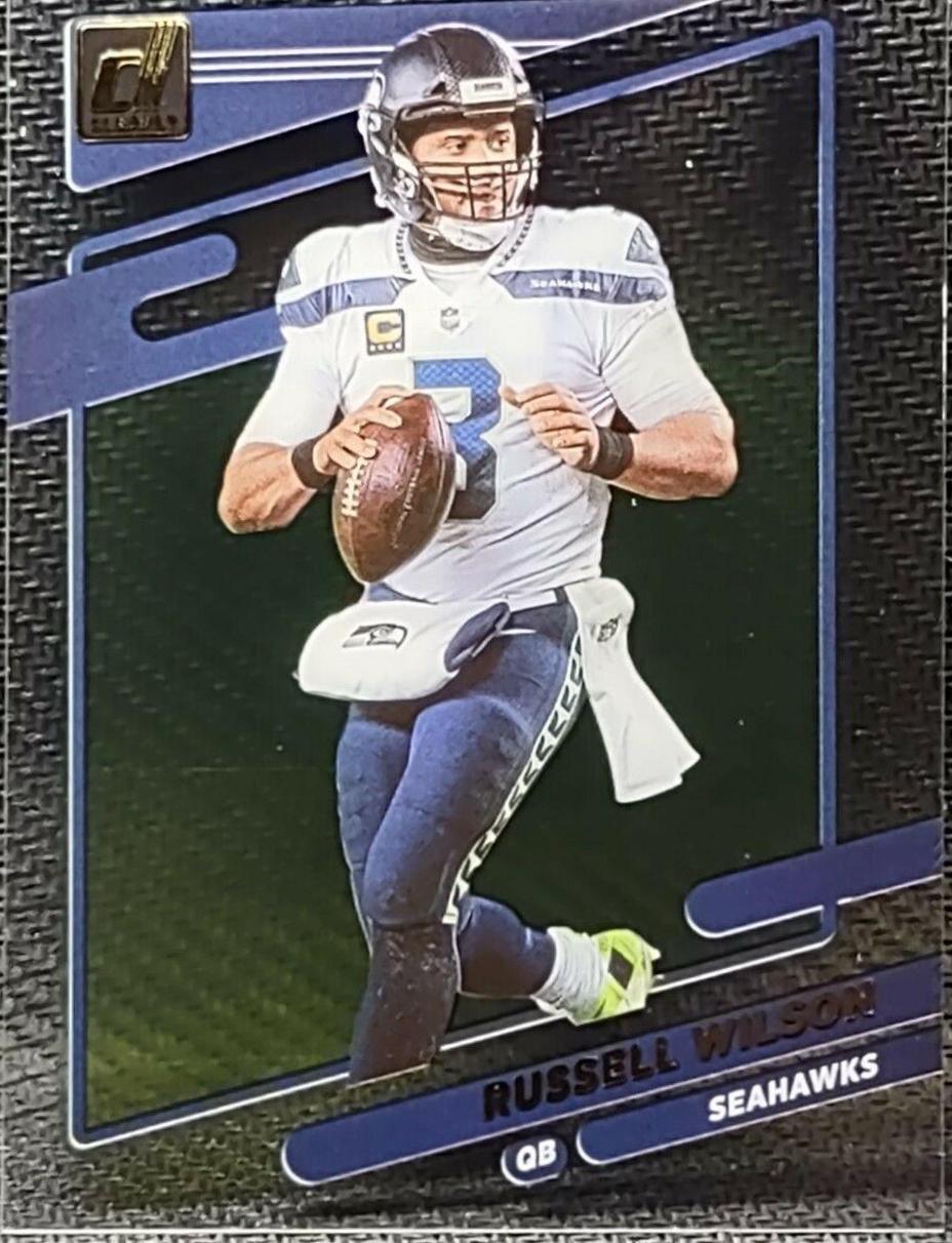 Russell Wilson #42 2021 Panini Clearly Donruss Football