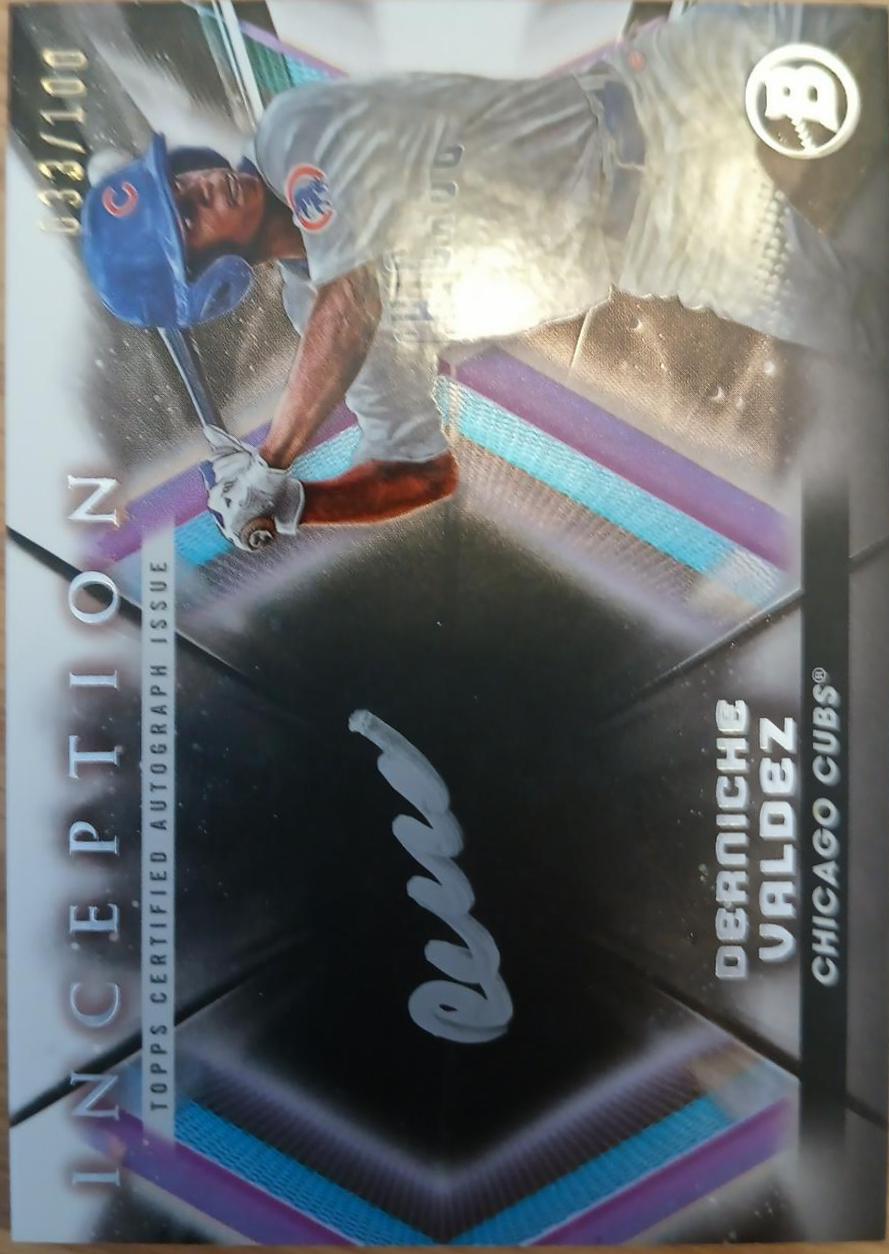 Derniche Valdez #ISS-DV 2023 Bowman Inception Baseball Silver Signings