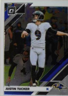 Justin Tucker #10 Football Cards 2019 Donruss Optic