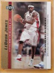 LeBron James [Gold] #16 Basketball Cards 2003 Upper Deck Phenomenal Beginning Prices