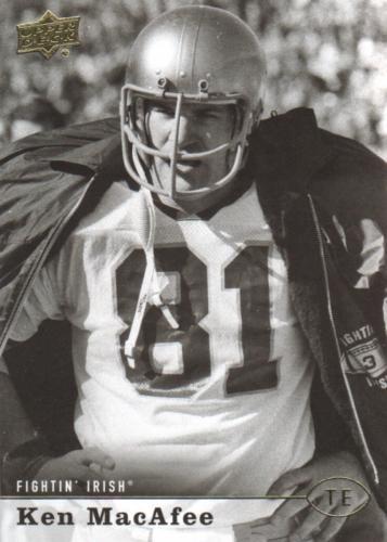 Ken MacAfee #10 Football Cards 2013 Upper Deck