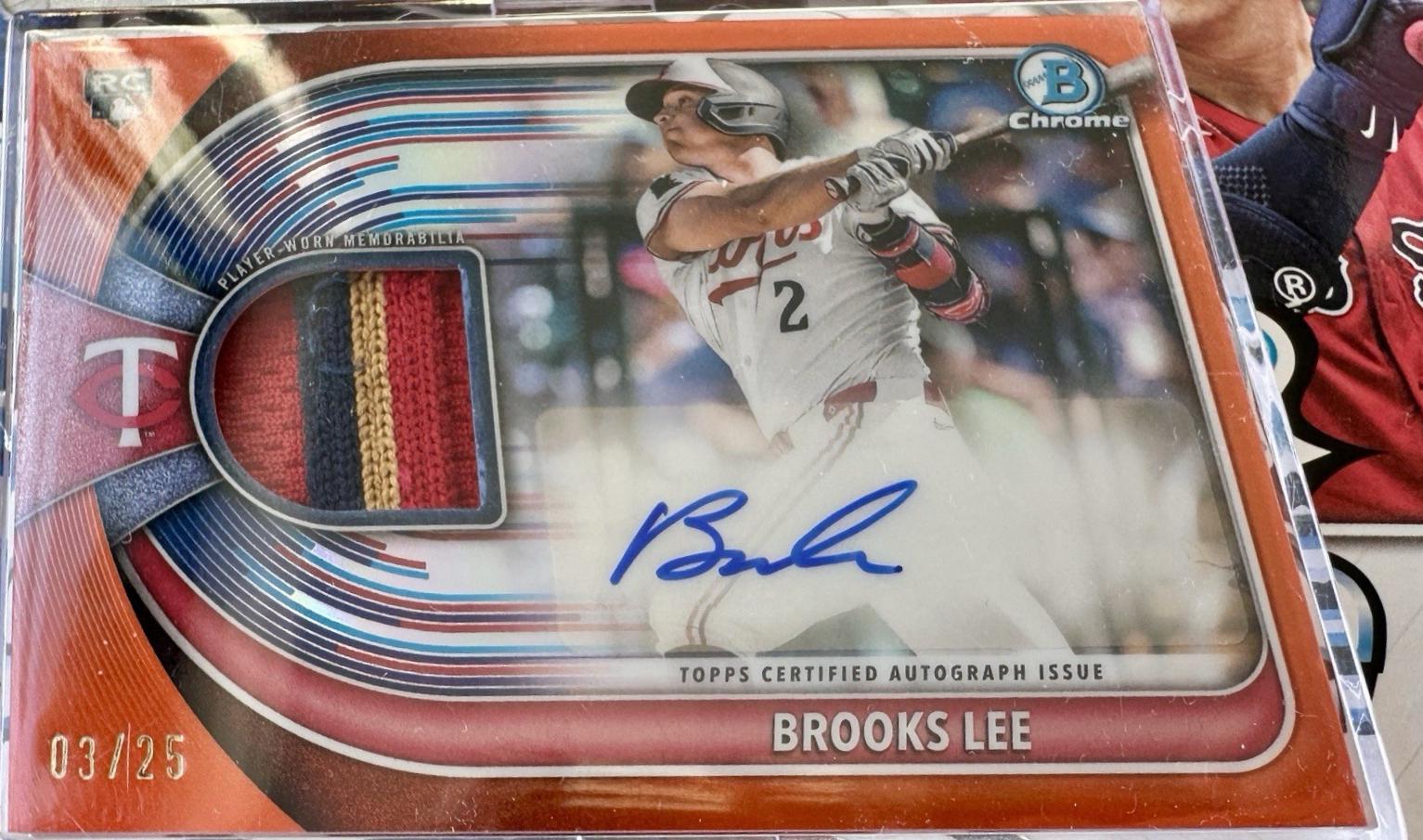 Brooks Lee [Orange Refractor] #BCAR-BL