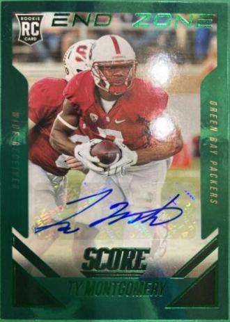 Ty Montgomery [Autograph End Zone] #419
