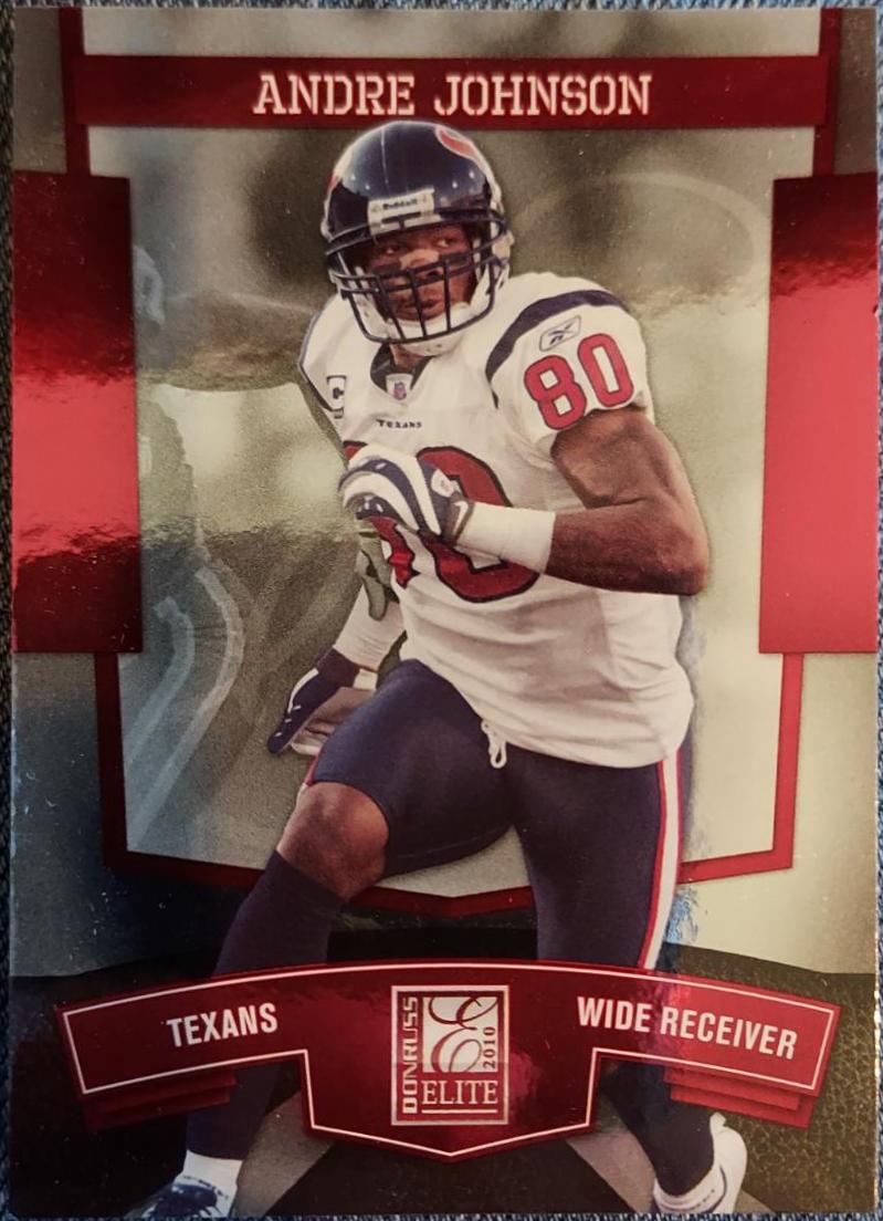 Andre Johnson #38 Football Cards 2010 Panini Donruss Elite