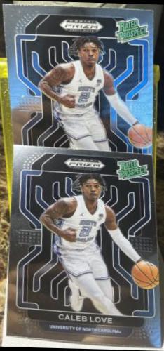 Caleb Love #RP-CLO Basketball Cards 2022 Panini Prizm Draft Picks Rated Prospect